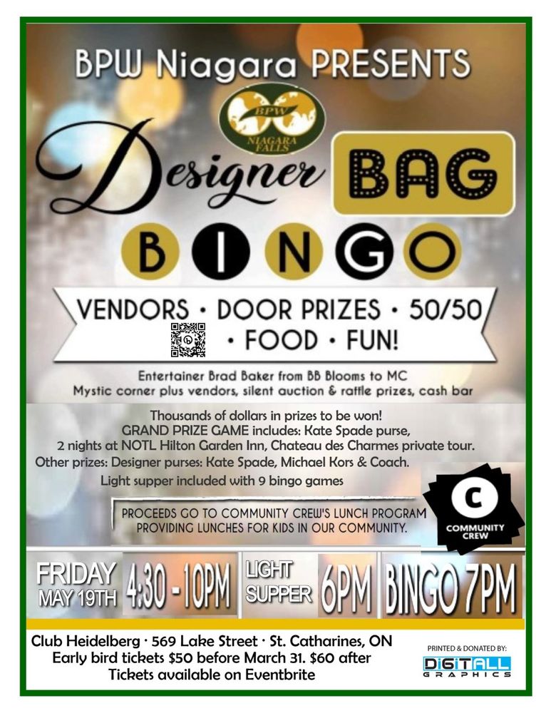 Designer Bag Bingo The River